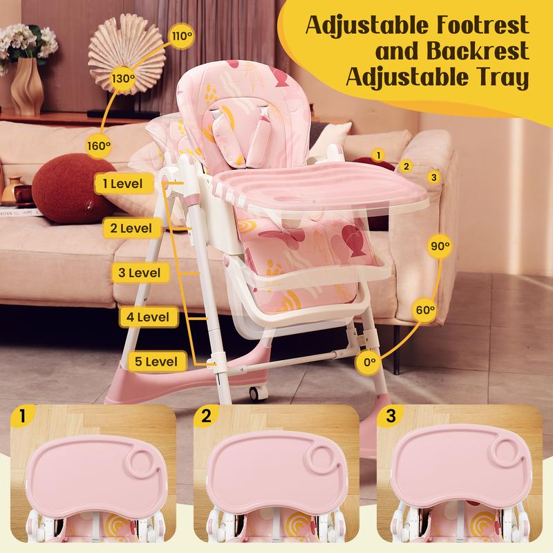 5-in-1 Baby High Chair for Babies and Toddlers