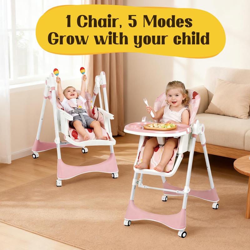 5-in-1 Baby High Chair for Babies and Toddlers